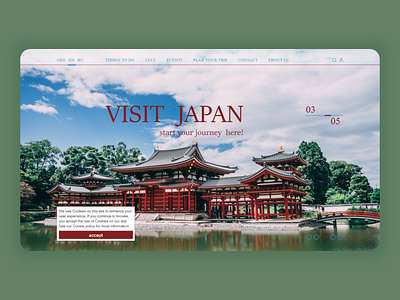 Landing Page colors cookies daily ui dailyui dailyuichallenge design designer digital japan landing landing page landing page design red search travel ui ui ux ui design ux
