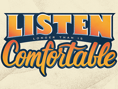 Listen 3d lettering design illustrator lettering photoshop texture typography vector