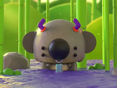 Alien Koala 3d blender character design characters cute illustration inspiration koala mexico mrolds