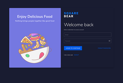 Login dark mode for food delivery bodumalla darkmode login login form login page login screen sivaramireddy sivaux