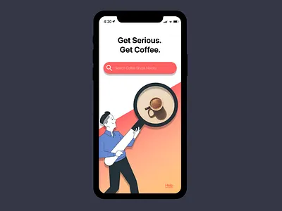 Search Bar - Coffee Shops coffee figma iphone search search bar ui design