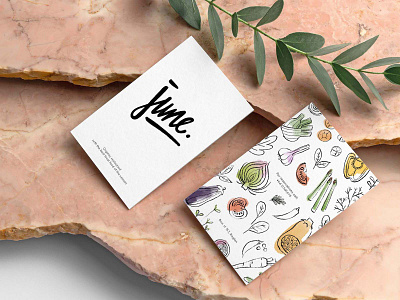 June branding handdrawn handlettering illustration logo logo design organic