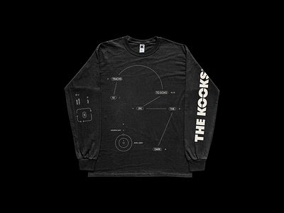 THE KOOKS . 10 TRACKS TO ECHO IN THE DARK design graphic design merch sweatshirt thekooks