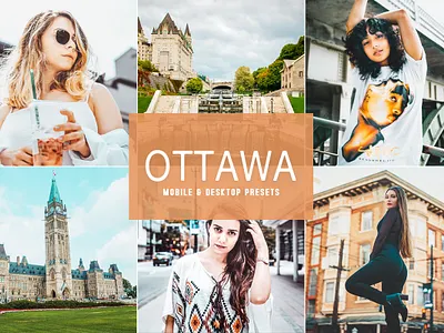 Free Ottawa Mobile & Desktop Lightroom Presets branding design design art desktop design download dribbble dribbble best shot free freebie illustration lightroom presets mobile photography presets ui ux wedding presets