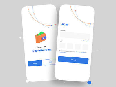 eWallet onboarding screen app design finance finance app ui ux wallet