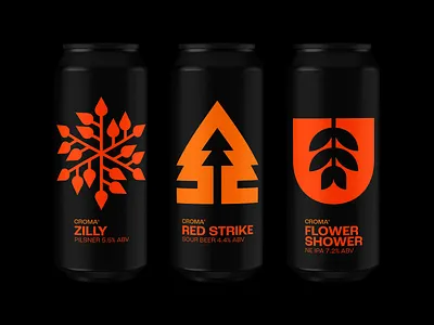 Croma Beers arbor autumn beer beer label brazil craft beer croma fall hazy icon ipa leaf logo nature ne ipa october pine sour beer symbol tree