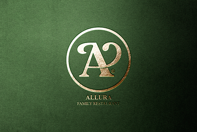 Luxury Logo design- Allura 3* restaurant branding creative logo design restaurant logo