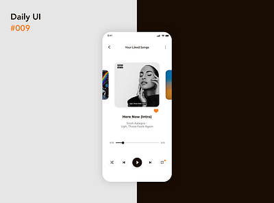 Music Player - Daily UI 009 dailyui dailyui009 dailyuichallenge design music music player ui ui design ux design