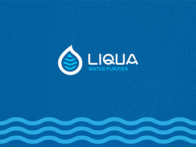 LIQUA Water Logo branding branding design hydro logo logo water purifier water water drop water logo