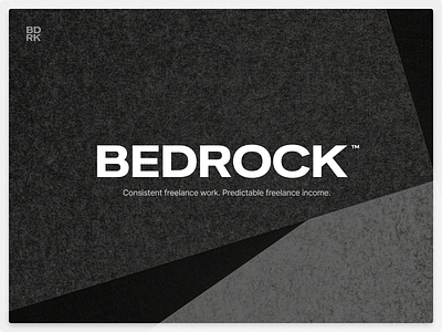 Bedrock Logotype freelance logotype