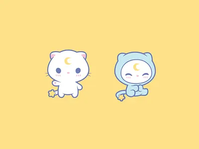 Toki Hatsu branding cat character cute design illustration kitten logo logotype mascot