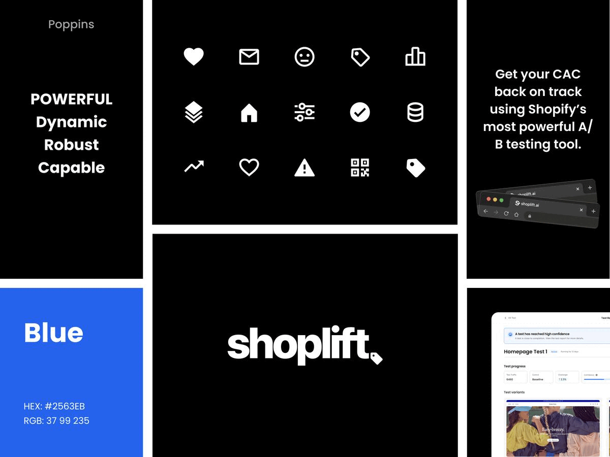 Shoplift Brand Identity accessibility dashboard design minimalistic prototyping shopify ui ux webapp