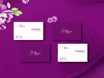 Name Card Design for NS Beauty Glow branding branding design design identity design logo logo design name card namecard