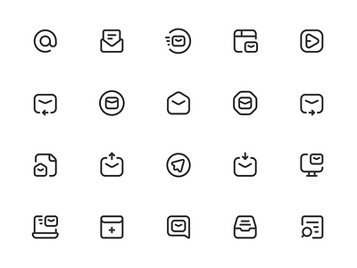 Myicons✨ — Emails vector line icons pack design system figma figma icons flat icons icon design icon pack icons icons design icons library icons pack interface icons line icons sketch icons ui ui design ui designer ui icons ui kit web design web designer