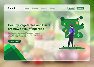 Patani -- Application of ordering vegetables and fruit app design ui web