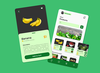 Patani--vegetable and fruit ordering application app design ui web