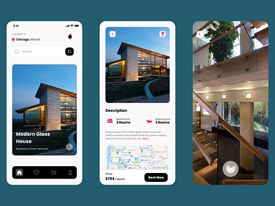 House Rent App UI app application application ui design ui uidesign user interface user interface design userinterface ux
