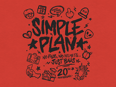 Simple Plan apparel band illustration merch pop punk simple plan vector