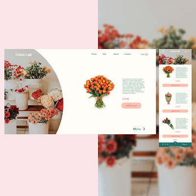 Flower land design flower shimah design ui ux website