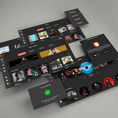 Music Web app music app music player shimah design ui ux