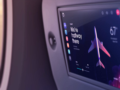 Design concept - Inflight Entertainment Experience 3d animation app interaction ipad mobile motion plane product design ui ux vietnam