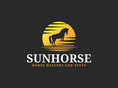 SUNHORSE LOGO DESIGN branding logo design business logo creative logo horse logo logo logo brand logo branding logo design minimal logo minimalist logo professional logo