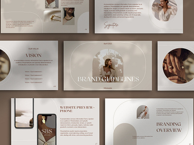 Brand Guidelines for a Fashion Company brand design brand identity brand presentation brand proposal branding branding and identity branding concept branding design color palette company brand logo company branding company profile design minimalist minimalistic typography visual identity