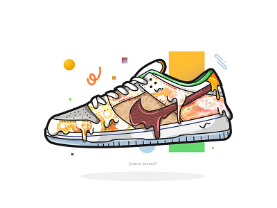 Street Hawker adobe design fashion footwear gradient illustrator kicks lines nike pattern shoes sneakers sport streetwear style texture