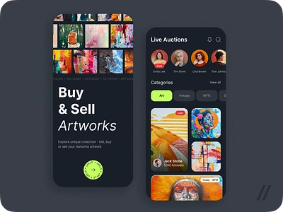 Online Auction App android android app animation app app interaction art auction broadcasts design interaction interface ios ios mobile mobile motion online sell ui uiux ux