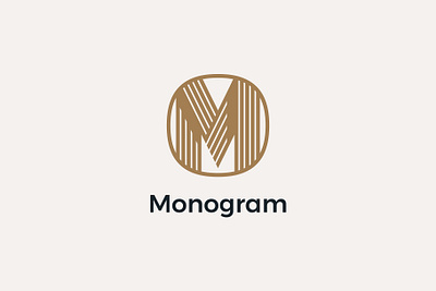 Mo Monogram Graphic branding business business identity craft headfonts logo logo design logo design branding logo tamplate logotype modern monograms vintage work