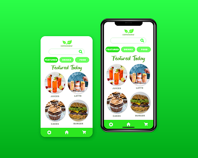 Daily UI #43 Food/Drink Menu adobe xd app design minimal mobile app ui