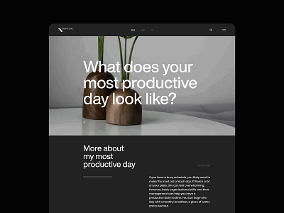 Creative core I Website Design design ecommerce header layout minimal minimalist modern photography typography web design