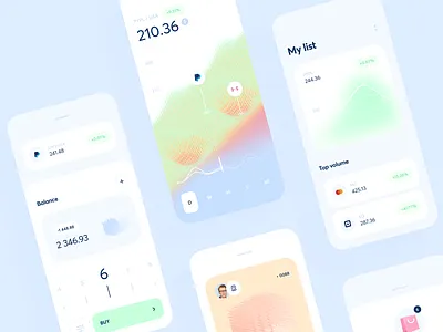 Investment App 3d app buy currency design finance fintech graphics investment mobile stock ui wallet