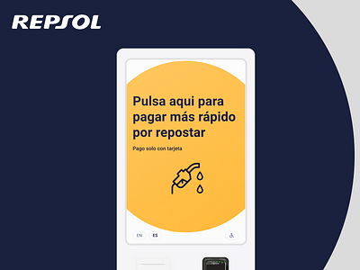 Repsol Product Design design homepage interface kiosk redesign self service ui ux