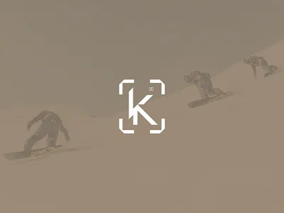 K Concept Mark adventure branding flat illustrator k logo letter letter mark lettermark mark snowboard snowboarding sportlogo sports typogaphy vector