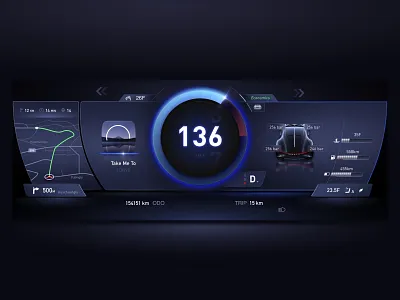 HMI-仪表练习04 illustration ui 设计 设计ui