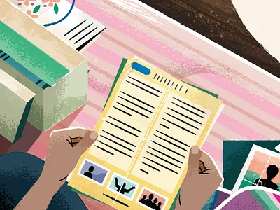 Compassion International - Letters illustration illustrator