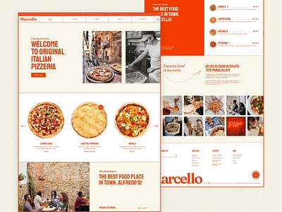 Marcello - Pizza Restaurant Theme colorful diner home delivery landing layout pizza pizzeria restaurant theme ui urban wordpress