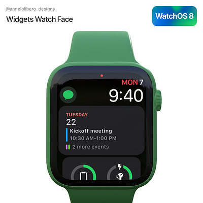 Widget Watch Face - Apple WatchOS 8 ⌚️