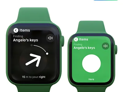 AirTag App - Apple WatchOS 8 ⌚️🔑🎒🚲
