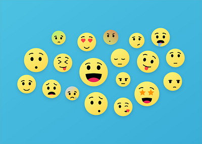 Emotions angry emoji emotions graphic happy illustration sad sleepy