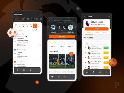 Sports App 3d android app application design figma free gambling illustration ios logo matches odds soccer sport teams typography ui ux