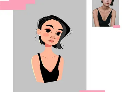 model girl design illustration vector
