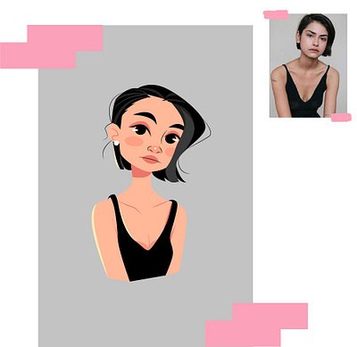 model girl design illustration vector