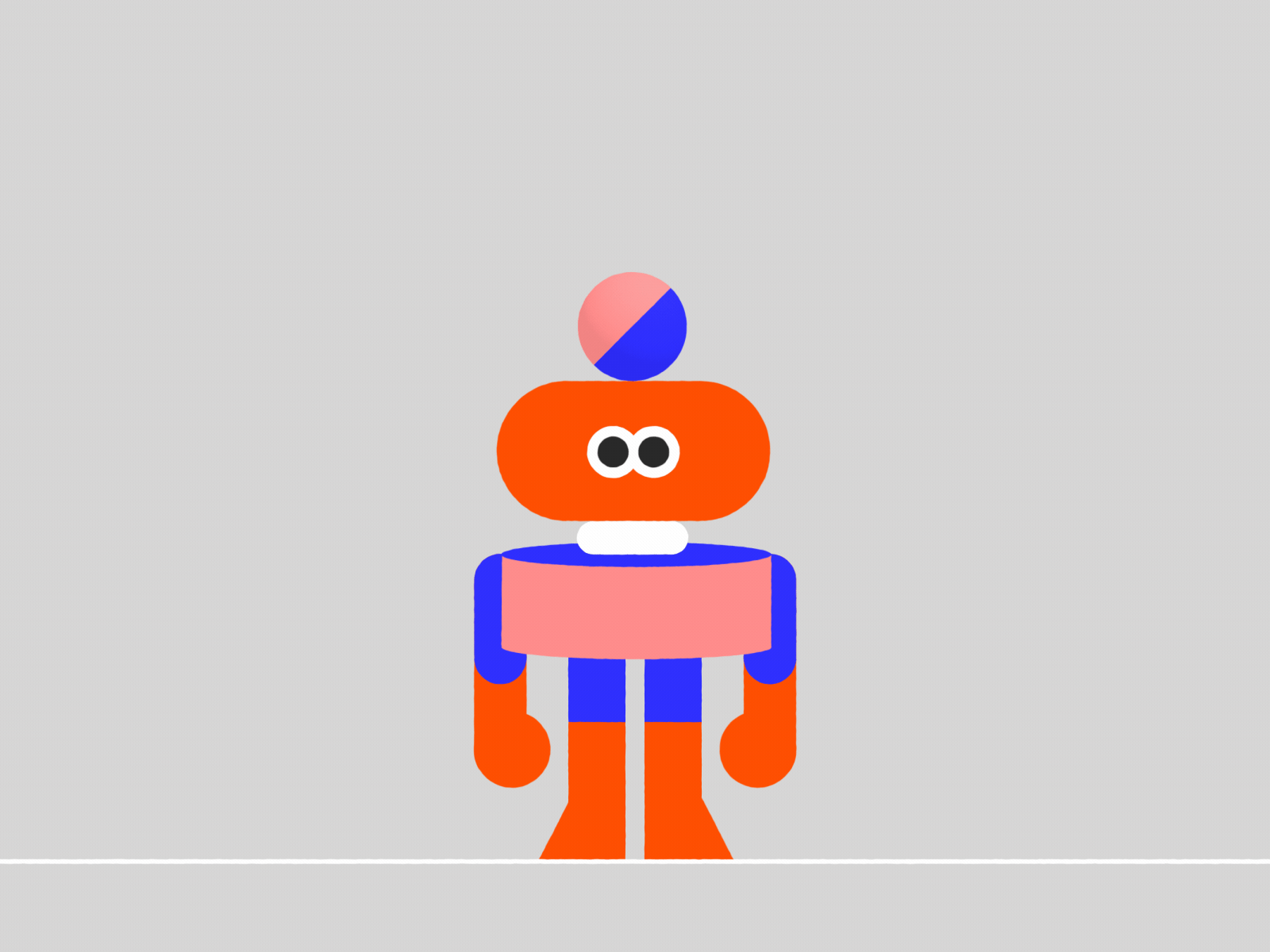 Advanced Character Morphing 2d after effects animation animation 2d animation design blue character character animator character design cut design design art flat illustration illustrator logo minimal morphing red vector