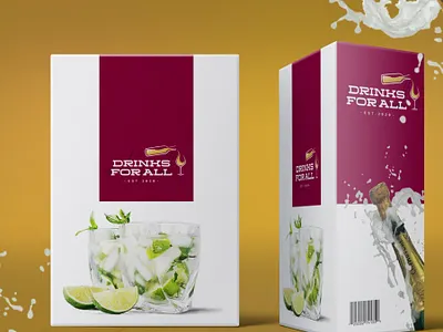 Drinks for All Brand Logo brand collateral brand identity design branding design flat icon logo minimal typography