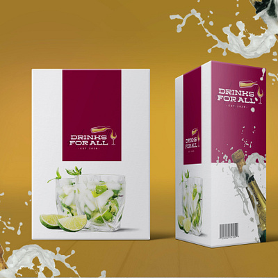 Drinks for All Brand Logo brand collateral brand identity design branding design flat icon logo minimal typography