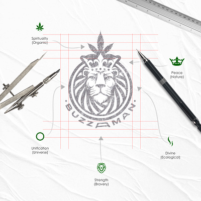 Buzzaman Tobaccos Ltd. brand collateral brand identity design branding design illustration lettering logo office typography vector