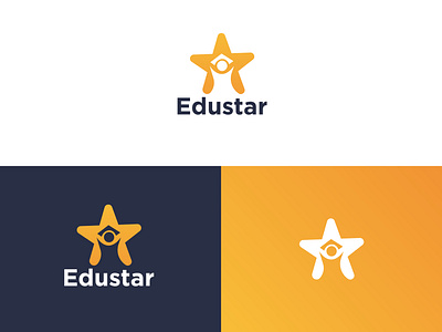 Education Logo Design | Edustar Branding Logo Design brand identity branding educate education app education logo education website educational elegant gradient hat learn learning platform logo logo design minimalist logo modern logo online education star logo teach vector icon mark symbol