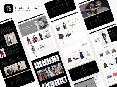 Cercle Fermé Website eshop fashion uidesign ux design website xd